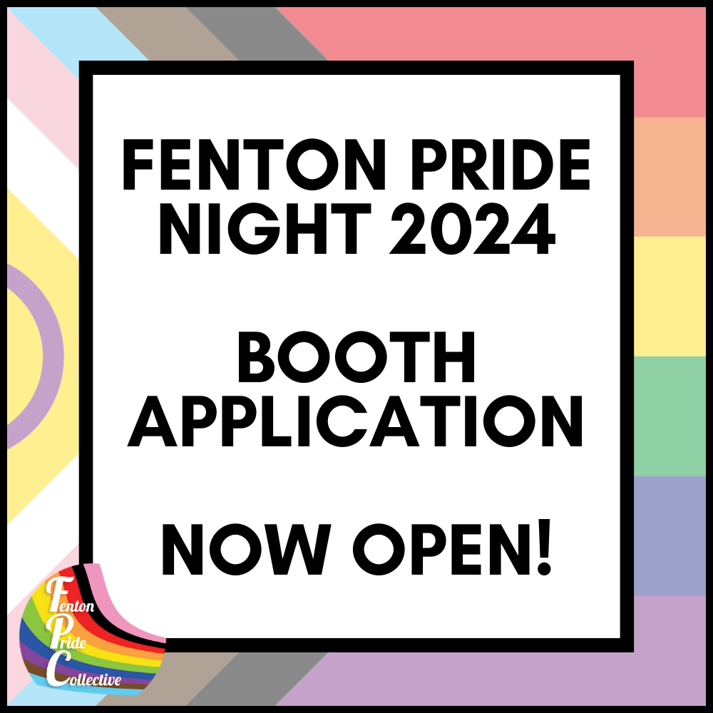 Pride Night 2024 Booth Application Now Open! Fenton Pride Collective